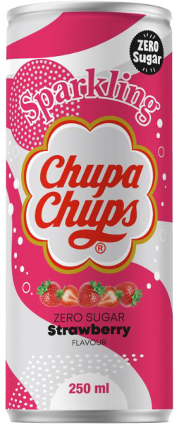 Chupa Chups - Strawberry Zero Sugar 250ml